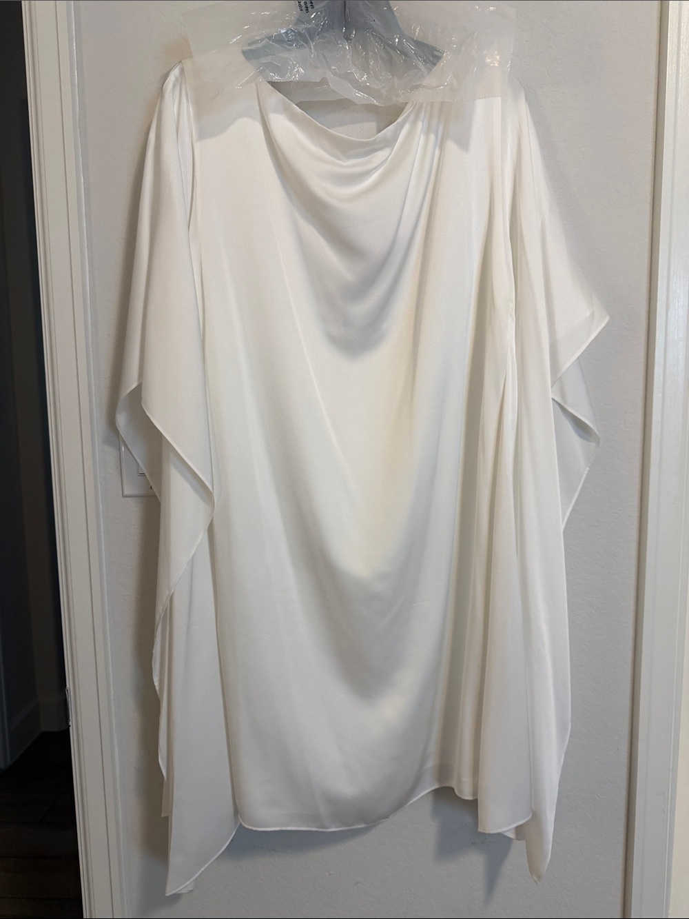 Preston & York Soft White Cascade Drape Tunic